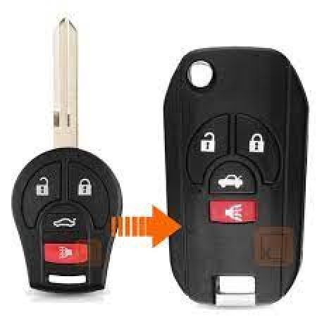Chave Nissan Livina com telecomando